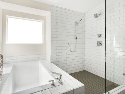 Corner Walk-in Shower Design